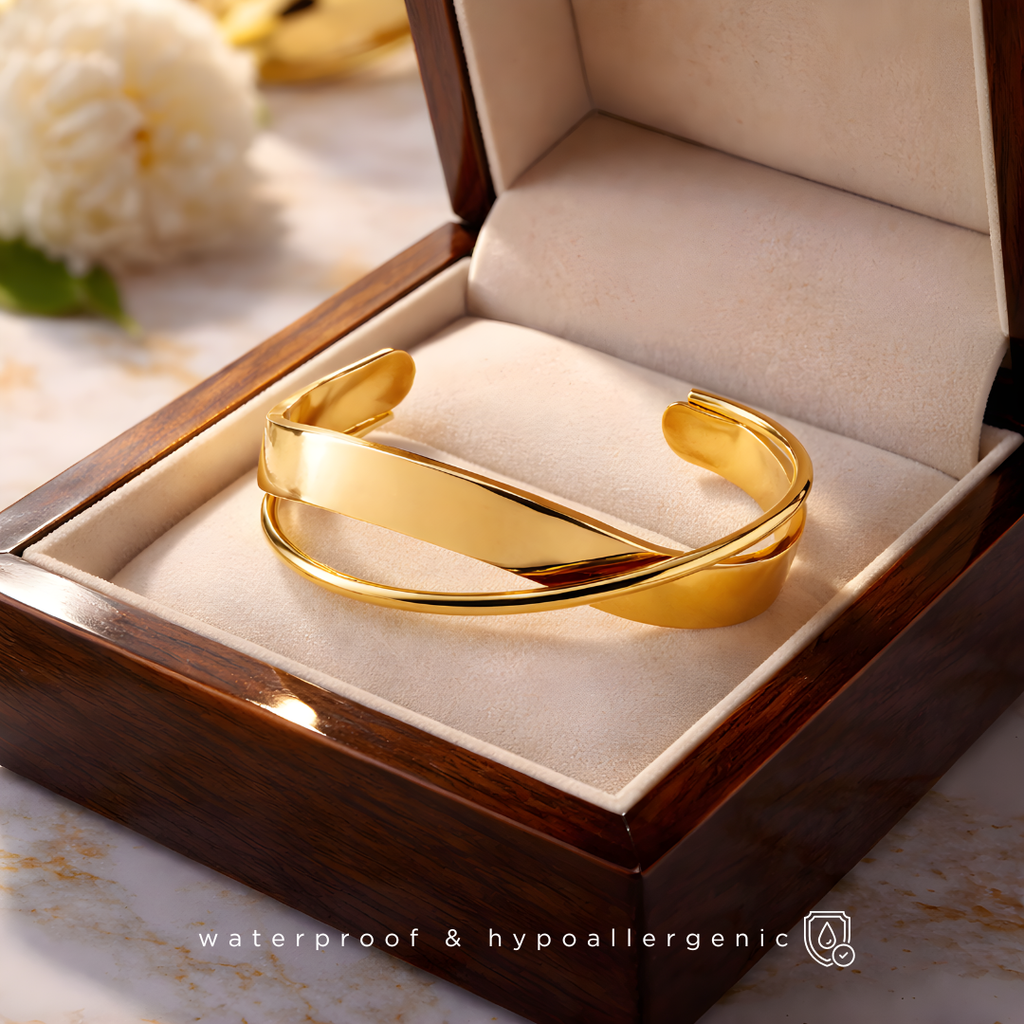 NAVÎN - Armreif - 18K vergoldet