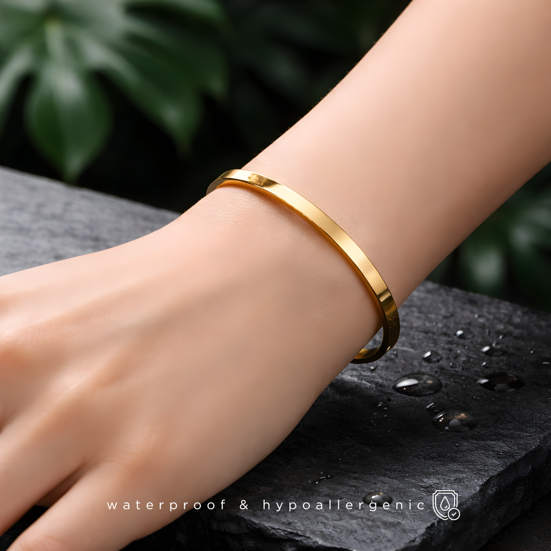 ZERA - Armreif- 18K vergoldet