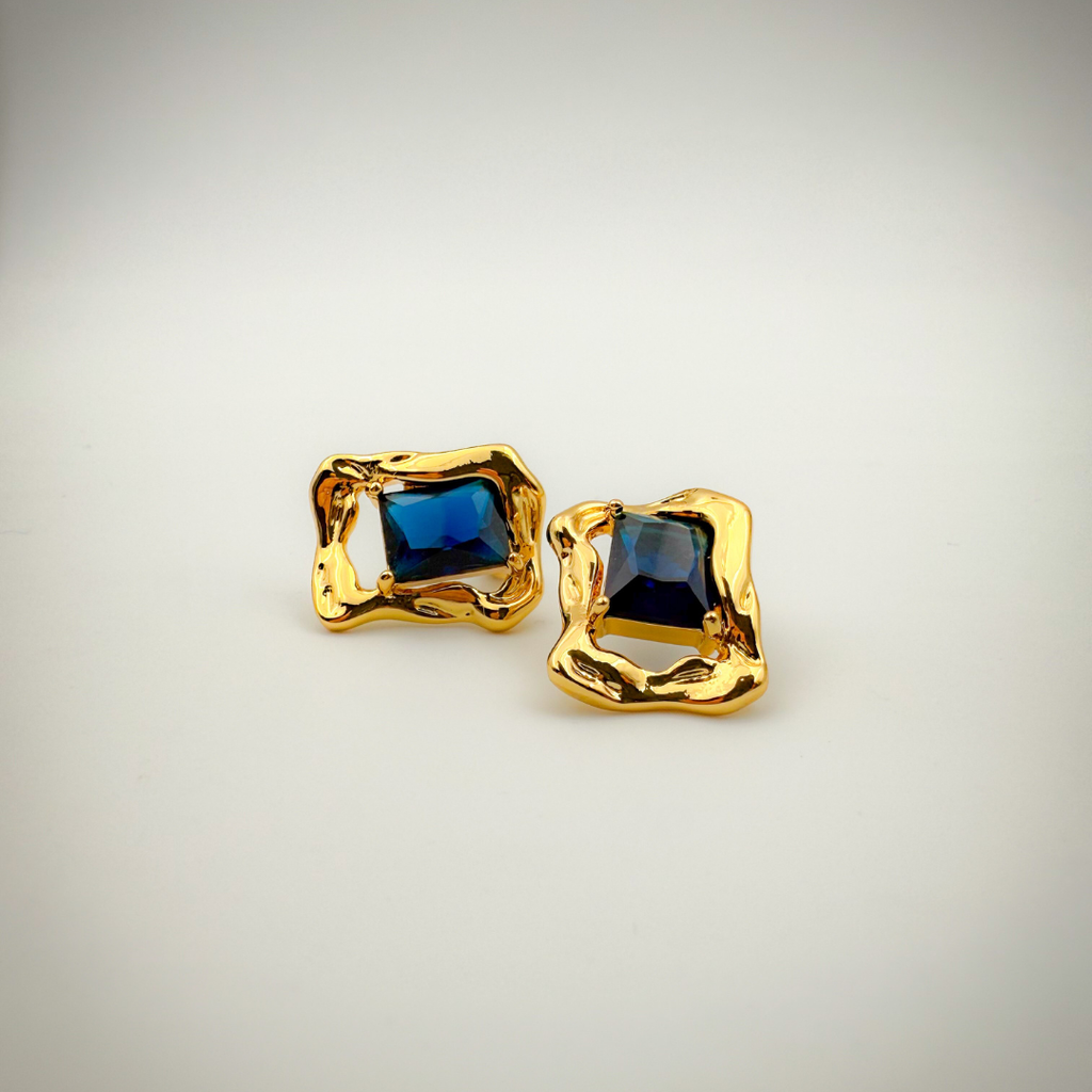 AVIN - Freiform Ohrringe - 18K vergoldet