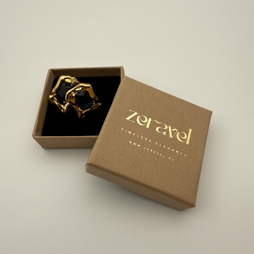 AVIN - Freiform Ohrringe - 18K vergoldet