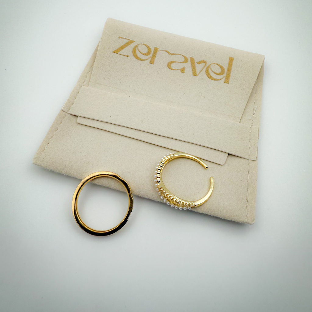 ZEWQ Ringpaket - 18K vergoldet